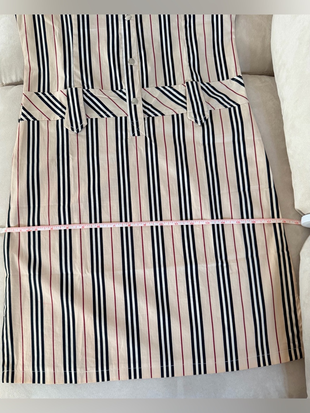 NWT Burberry Shirt Dress in Nova Check Colors - Picture 8 of 12